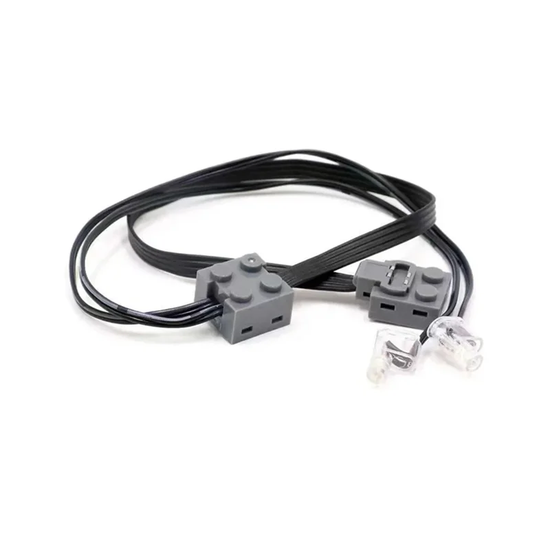 ABJI-Compatible With Legoeds Switch 8869 Car Train Light LED Light Link Line Cable 8870 MOC 2PCS Power Functions Parts