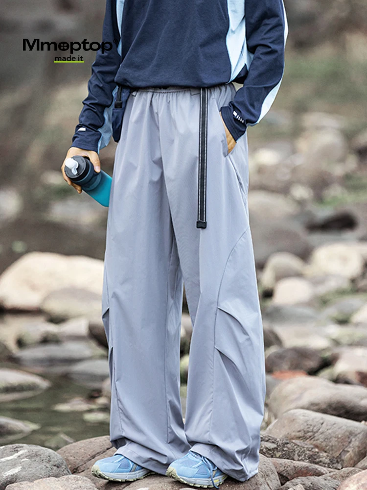 

MMOPTOP Функциональные водонепроницаемые брюки прямого кроя в американском стиле, унисекс, повседневные, для походов, свободного кроя