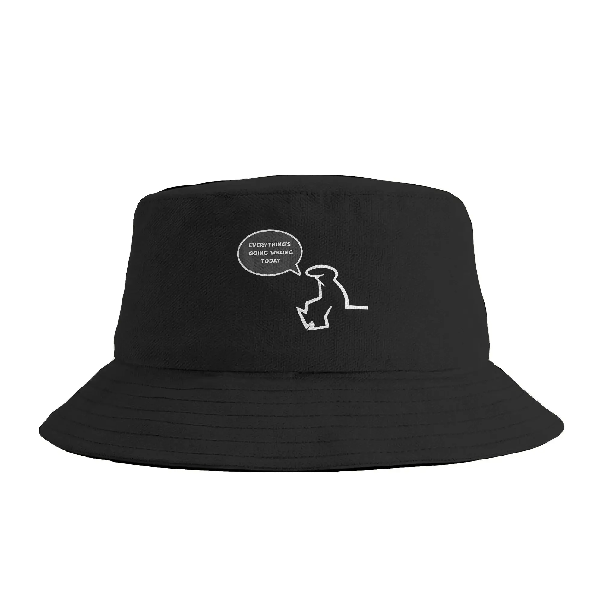 Everything’s Going Wrong todayby The Iconic La Linea Style Bucket Hat  Streetwear Fisherman Caps For Women Vacation Sun Hats