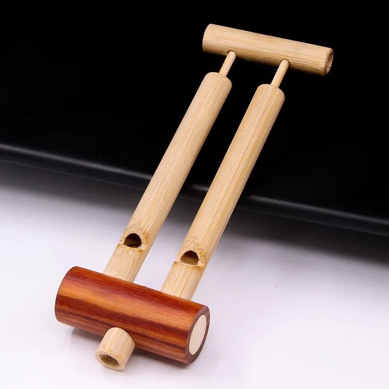 Handmade Bamboo Bird Whistle & Flute, Single/Double Hand-Pulled Row Lark Bird Call Simulate Bird Sounds Scenic Spot Souvenirs