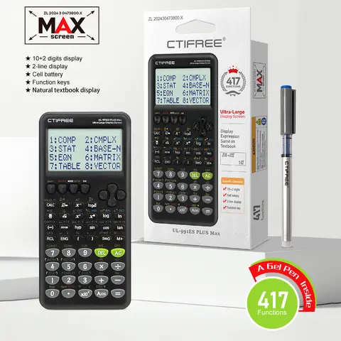 arge screen scientific function calculator -417 multifunctional designed for students' exams, economical packaging, high-end