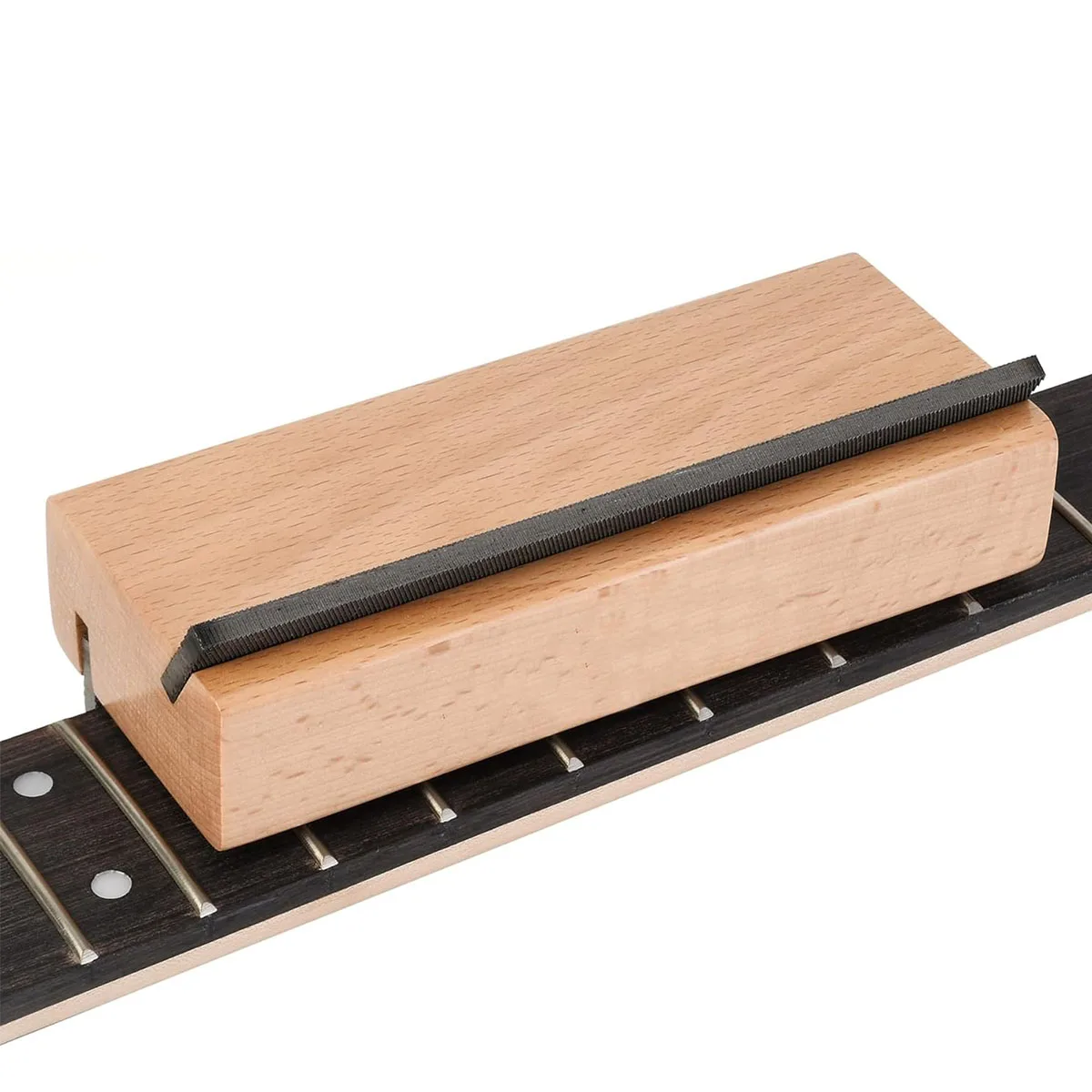 Miwayer 2-in-1 Holz-Besenkungsfeile-30 ° /90 °   Gitarrenbauer-Werkzeug zum Bearbeiten der Bundenden, Doppelschnittfeile aus Hochkohlenstoffstahl für Gitarren