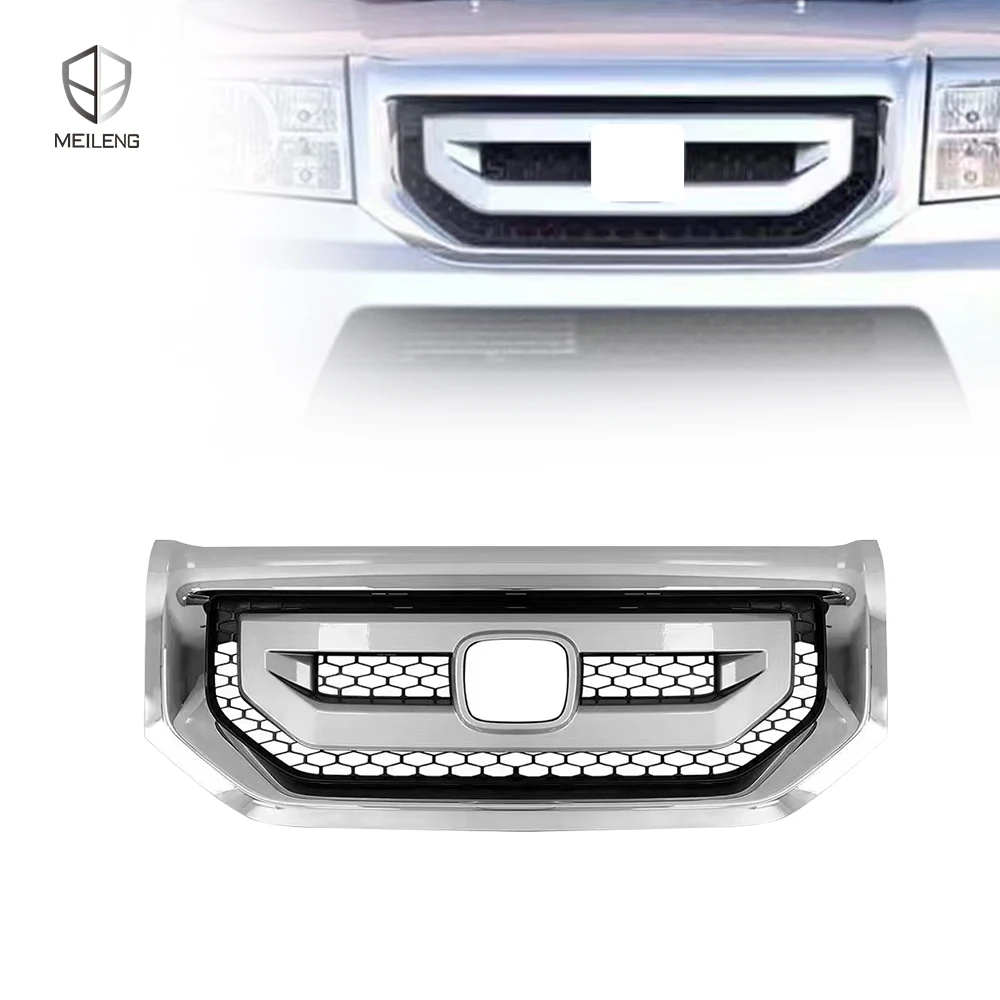 75100-SZA-A000-20 Silver Chrome Plastic Front Grille USA Spec For Honda Pilot 2009 2010 2011 2012, Anti-Corrosion Surface