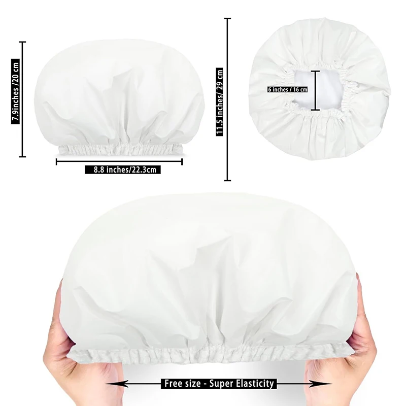 3-In-1 Microfiber Douchekap Herbruikbare Grote Douchekap Vrouwen Mannen Dubbellaags Water Absorberend Droog Haar Cap Waterdicht Haar Cap