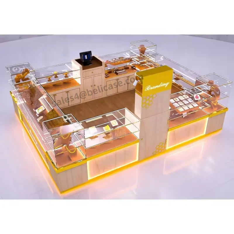 

Luxury jewelry store decoration jewelry showcase display cabinet jewelry display cabinet shopping mall shopping center kiosk