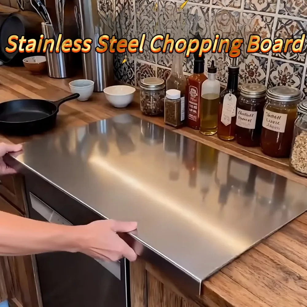 Food Grade Stainless Steel Cutting Board Kitchen Anti Mold Cutting Board Thickened Double-sided Cutting Board Non Stick Panel