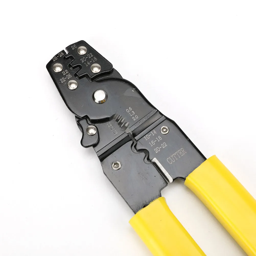 Coax Cable Crimper Professional Compression Tool for Wire Stripping Cutting Termination Fitting Electrician Use PVC Alloy Design