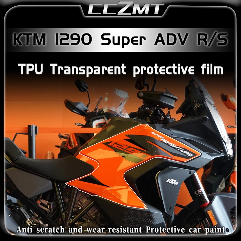 For KTM 1290 Super ADV R 1290 Super adv S 2022 invisible car cover transparent protective body fuel tank sticker accessories