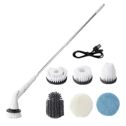 Adjustable Angle Electric Cleaning Brush Multifunctional Household Wireless Adjustable Bathroom Kitchen Cleaning Tool