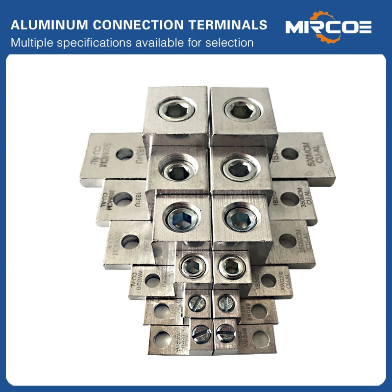 10PCS Mechanical Lugs Connector Universal Terminal Lugs 16mm2 to 500mm2 1B6U-1B44U 250MCM-1000MCM