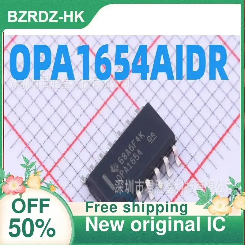 5PCS OPA1654AIDR  OPA1654 SOP14 New original IC