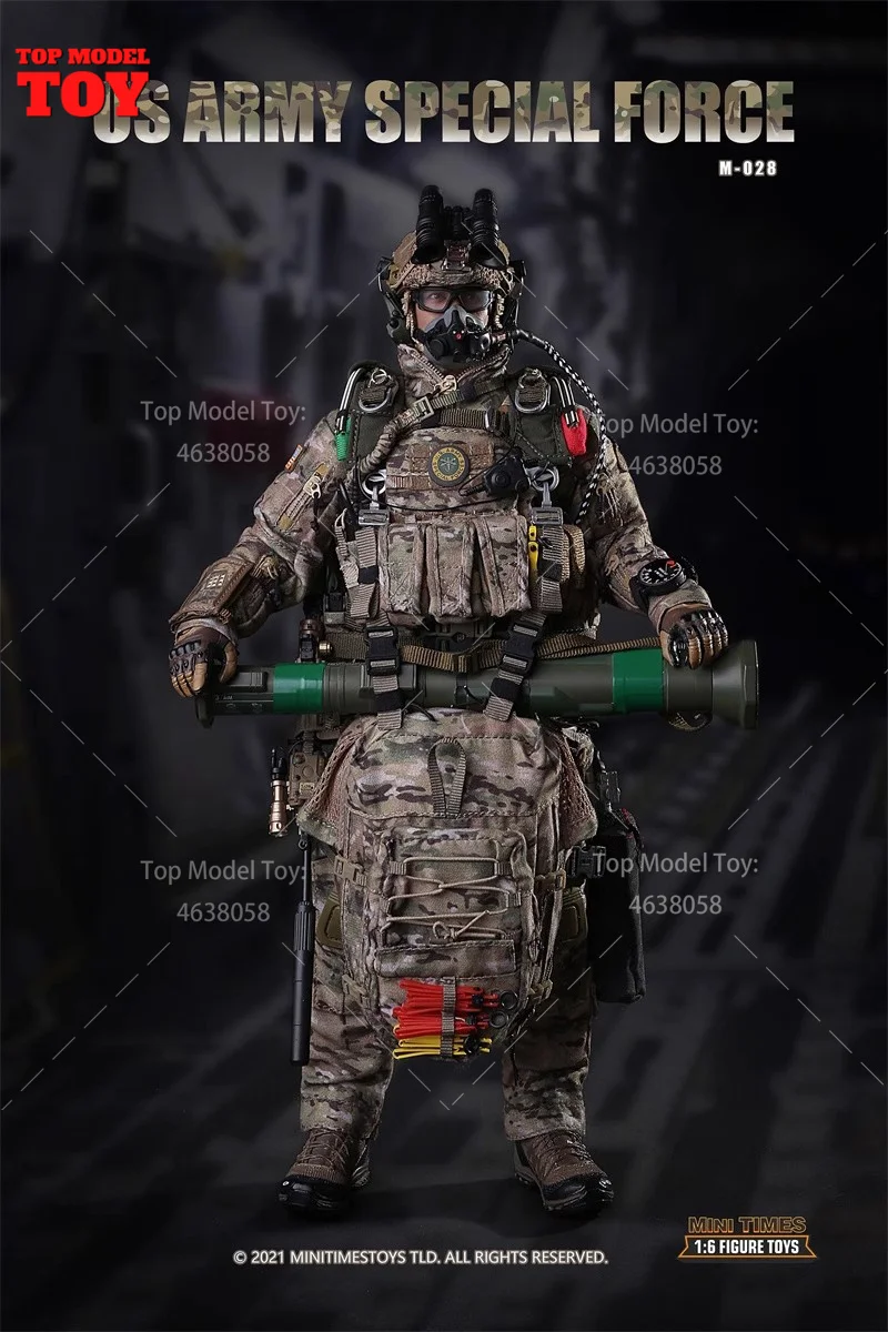 Mini Times Toys M028 1/6 Scale US Army Special Forces Parachute Jump Full Set Movable Solider Action Figure für Hobby Geschenk