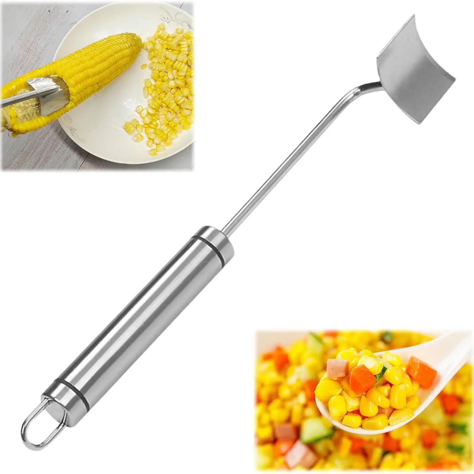 

Stainless Steel Corn Thresher Stripper Peeler Kitchen Tool Corn Cutter Cob Peeler Stripper Kitchen Gadgets for Home BBQ