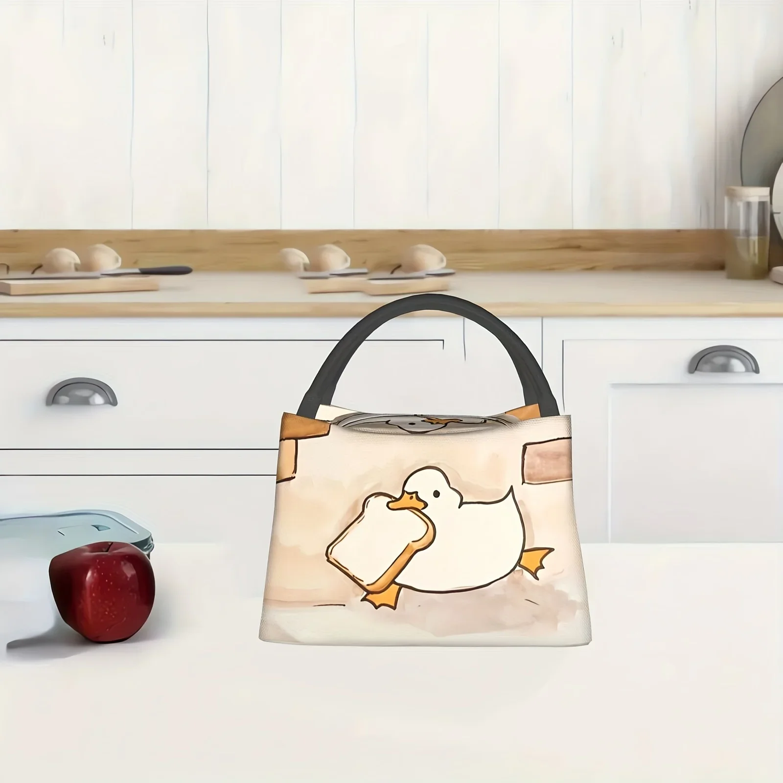 Duck Pattern Lunch Bag for Camping Picnicking Office Outdoor Suitable for Gifting To Friends Family Birthday Gifts Holiday Gifts