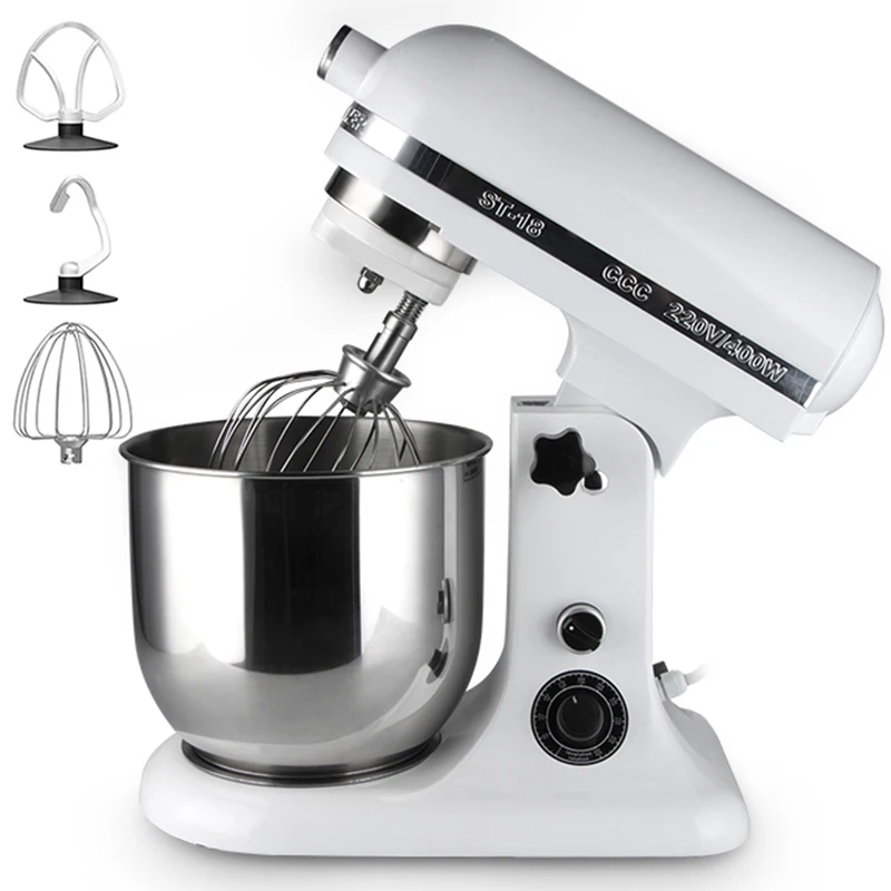2026 Hot!Moseeenr Electric Bakery Industrial Home Dough Stand Mixer with Stainless Steel Mixing Bowl Alloy Housing Beater Eject