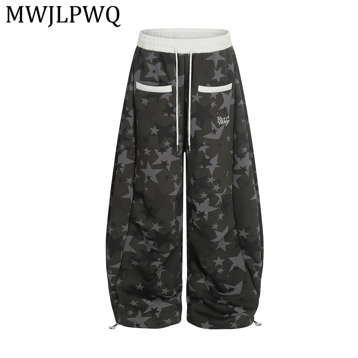 

Мужские спортивные брюки в американском стиле, камуфляжные, свободные, широкие штанины, повседневные, унисекс, трендовые, новинка 2026, модель 13126