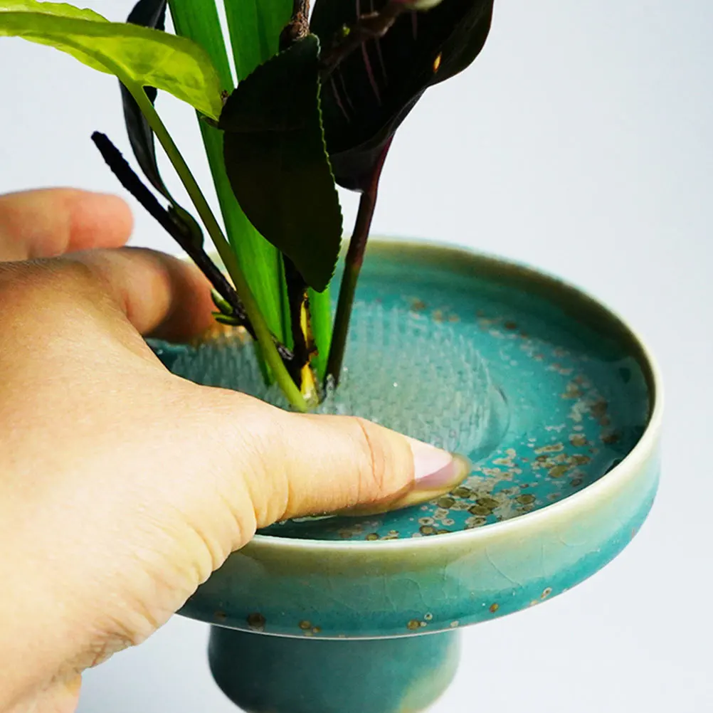 

2Pcs Plastic Frogs Flower Arrangers Clear Transparent Arrangement Accessories Durable Base Vase Pin Holder Floral Decor