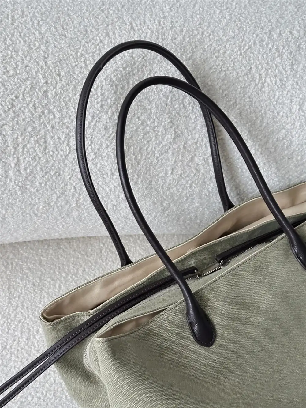 Bolso tote retro de lona gruesa para mujer, de gran capacidad, bandolera, impermeable, de mano