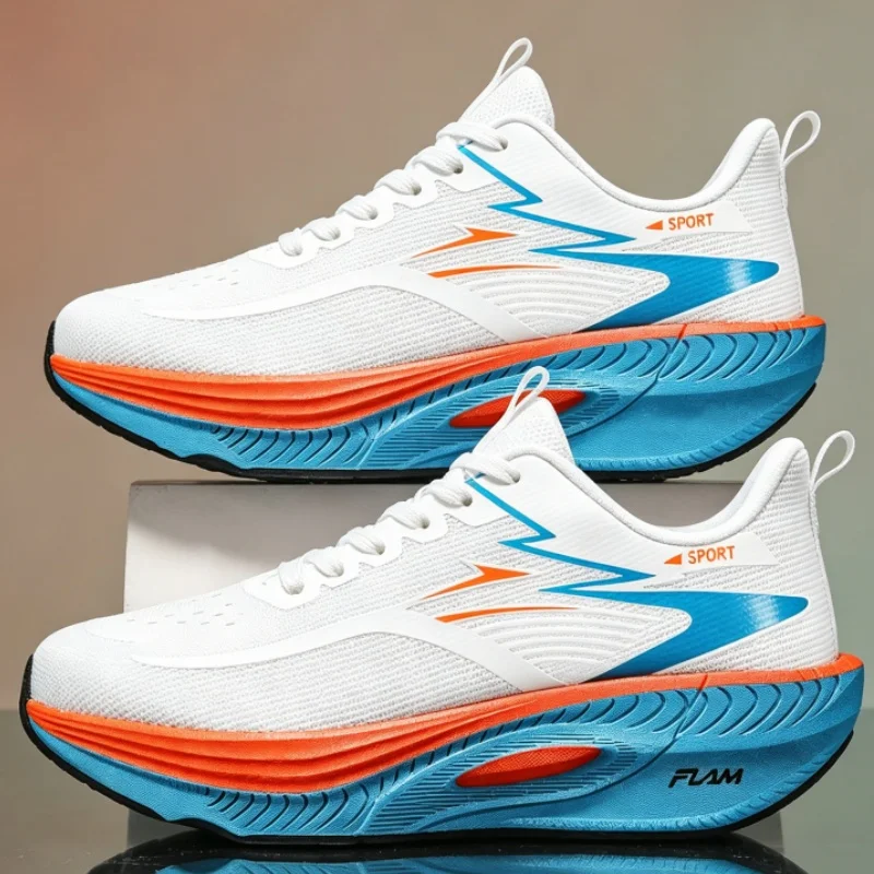 

Men Running Shoes Carbon Board Marathon Sports Speciality Breathable Lightweight Women's Comfortable Athletic Nonskid Sneakers