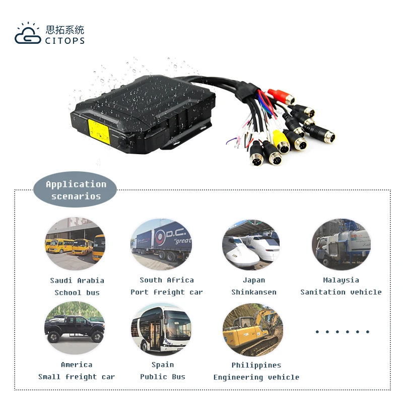 Citops Factory Contados Pasajeros Mdvr Lte 3g Wifi Gprs Gps tracker Mobiele Dvr Real-time Surveillance SSD 1080P Mdvr