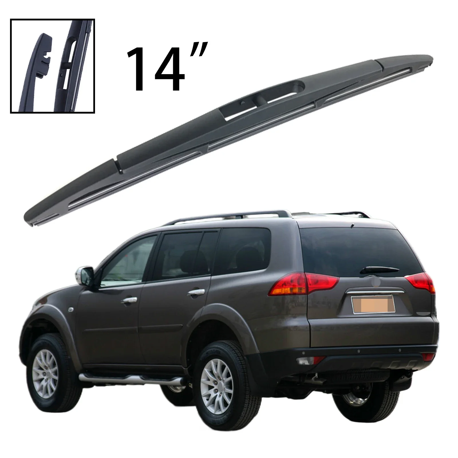 

14" Rear Windshield Windscreen Washer Wiper Blade For Mitsubishi Pajero Montero Sport MK2 2008-2015 Car Accessories Accsesories