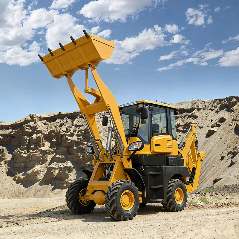 Customized Integrated Backhoe Excavator Loader Unit Featuring Advanced Hydraulic System For Smooth Operation Mini Backhoe Loader