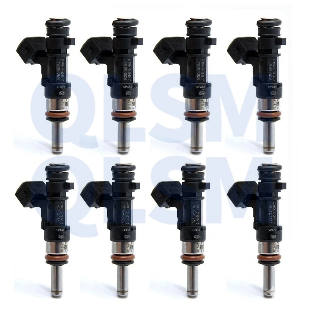 8 Stück 0280158124 Kraftstoffeinspritzdüse für Ferrari F430 599 GTB GTO SA Maserati GranTurismo Quattroporte 4.2L 4.7L 6.0L Düse 213635