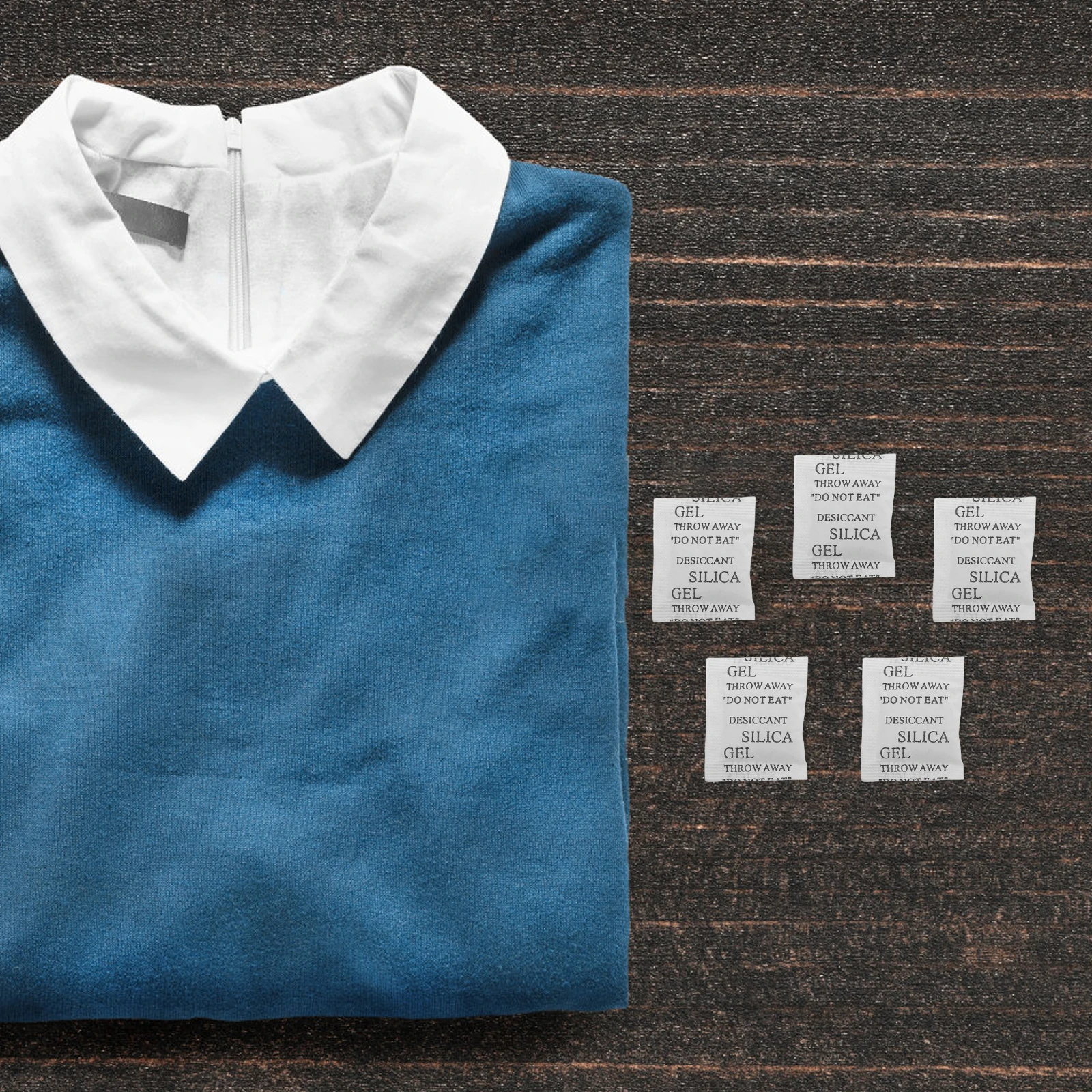 

100 Pcs Silica Gel Desiccant Moisture Absorber Humidity Packets Wardrobe Dry Food Storage Containers Absorbers for