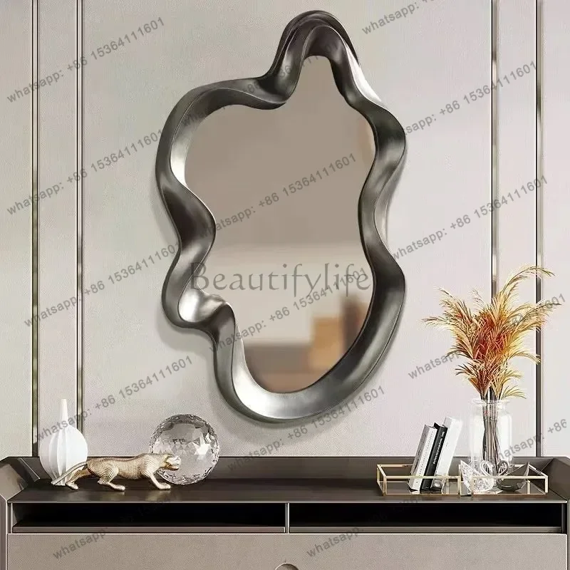 ld Cloud Living Room Mirror Bedroom Decoration   Makeup Twisted Wonderland Wall Mirror Spiegel Wand Home Decorations