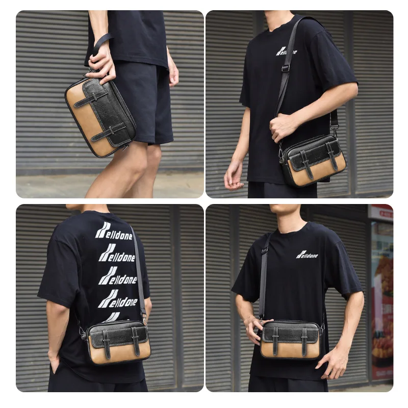 

Men's single shoulder crossbody bag business commuting waterproof large capacity multifunctional boys chest bag