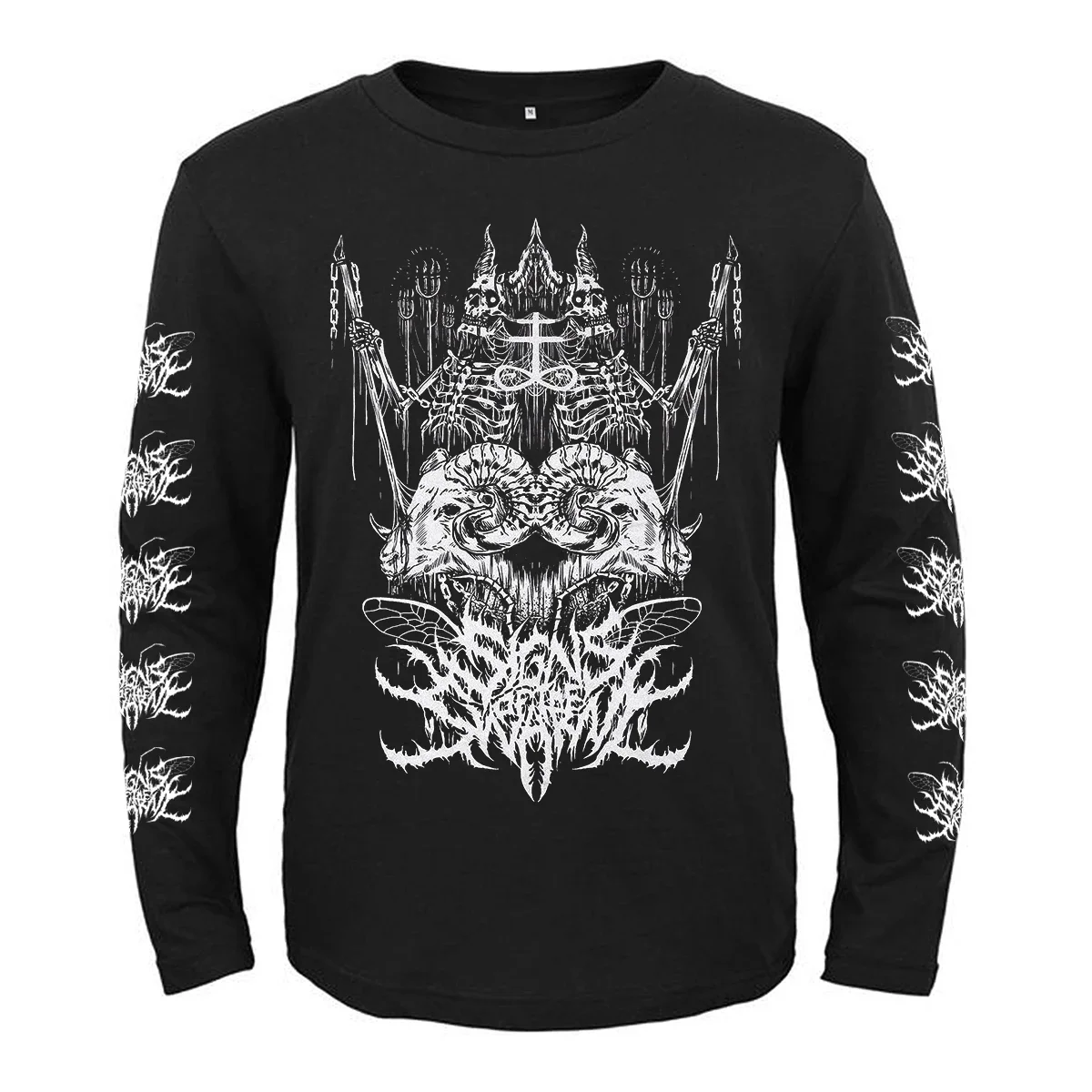 Vintage Deathcore Rock Band Signs of The Swarm T Shirt Men/Women Harajuku Hip Hop Streetwear Cotton Long Sleeve Tee Shirts