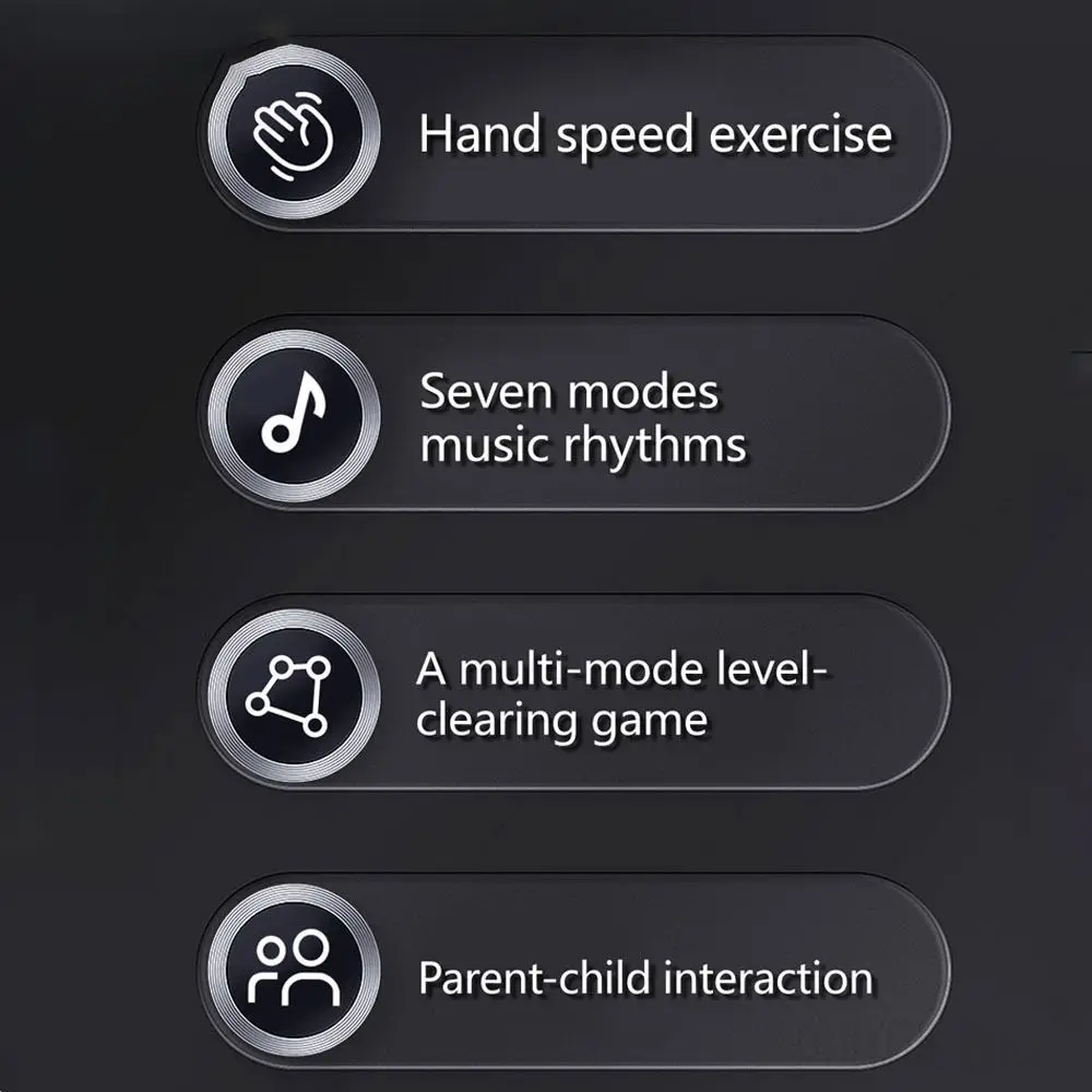 

7 Modes Rhythm Master Music Game Console Sound Montessori Stress Relieving Mini Electronic Keyboard Toy Battery Style