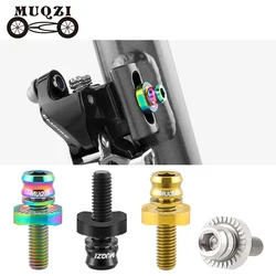 MUQZI Titanium Bolts Front Derailleur M5x17mm Ultralight Fixing Screw with Washer Bike Front Shifter Clamp Bolt