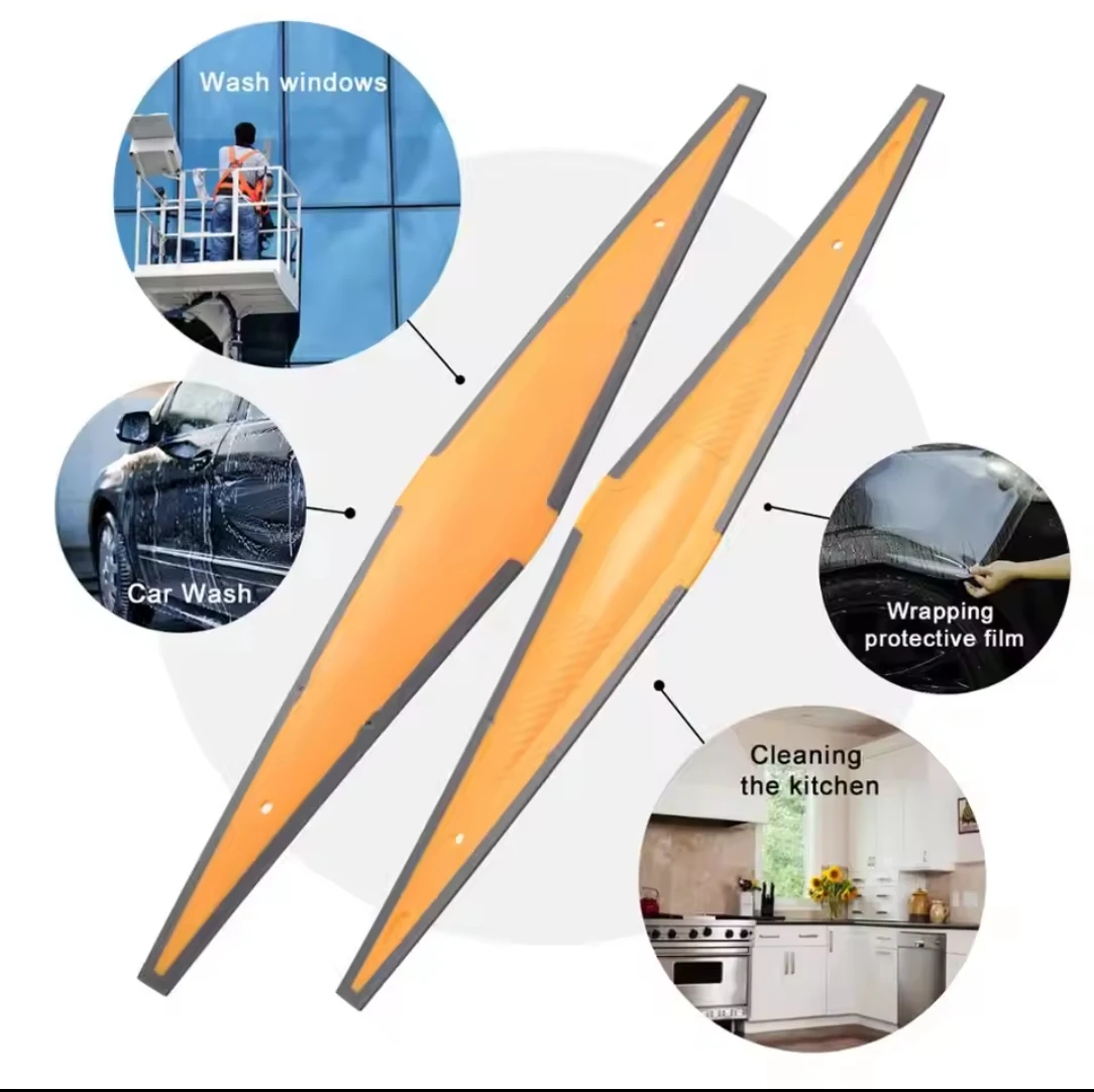 DCHOA Windshield Squeegee Glass Water Scraper Car Window Cleaning Tool for Window Tint Vinyl Wrap Film Installation