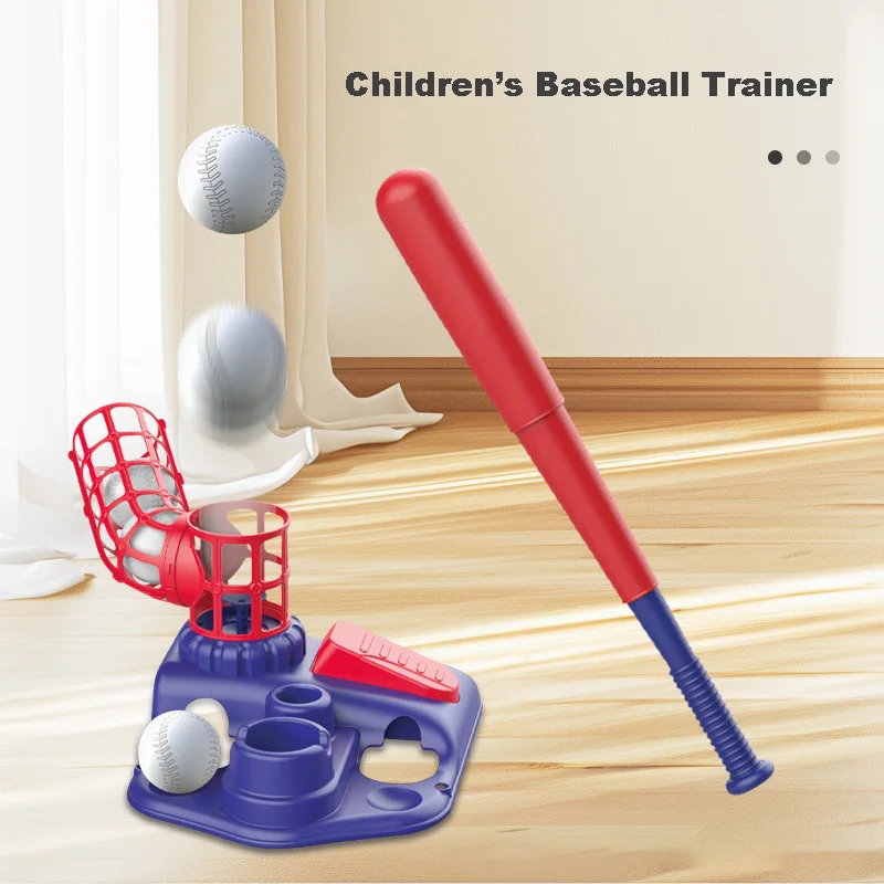 Kids Baseball Training Aids Pitching Machine Independent Training Pedal Serve No Power Supply Sports Suppli Christmas Present