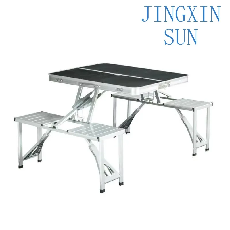 Aluminum folding table set, picnic camping folding table and chair