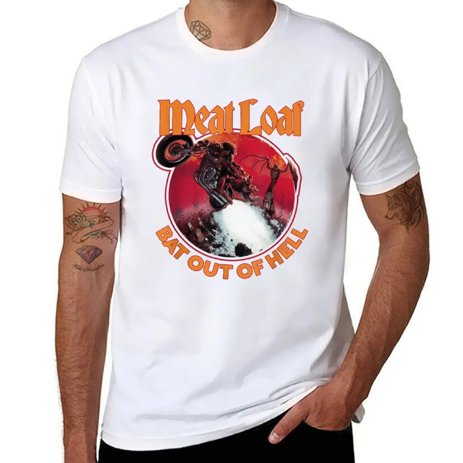 

HellMeat T-Shirt man t shirt cotton t shirts for man slim fit T-Shirt