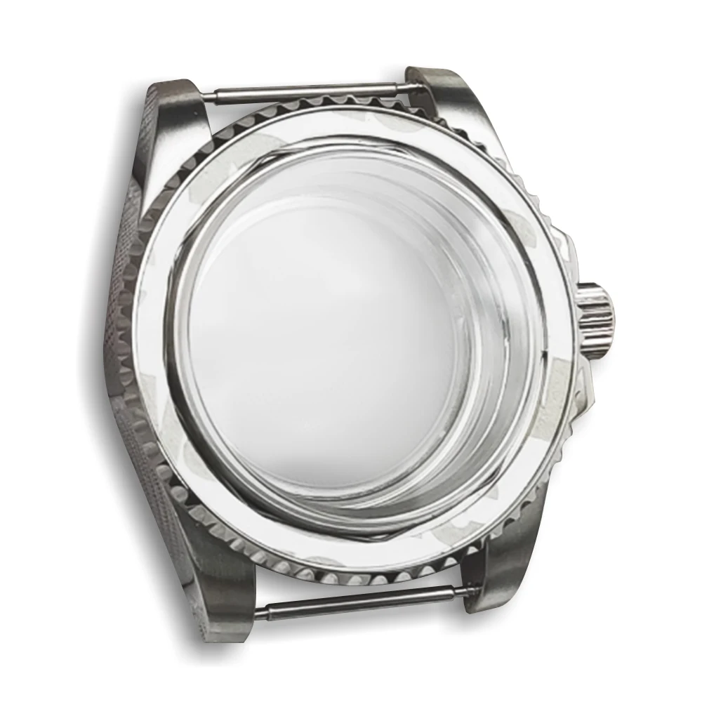 45mm 316 스틸 시계 케이스 또는 스트랩 사파이어 글래스 남성용 고급 비즈니스 스테인리스 스틸 시계 (NH35/36 8215 무브먼트용)