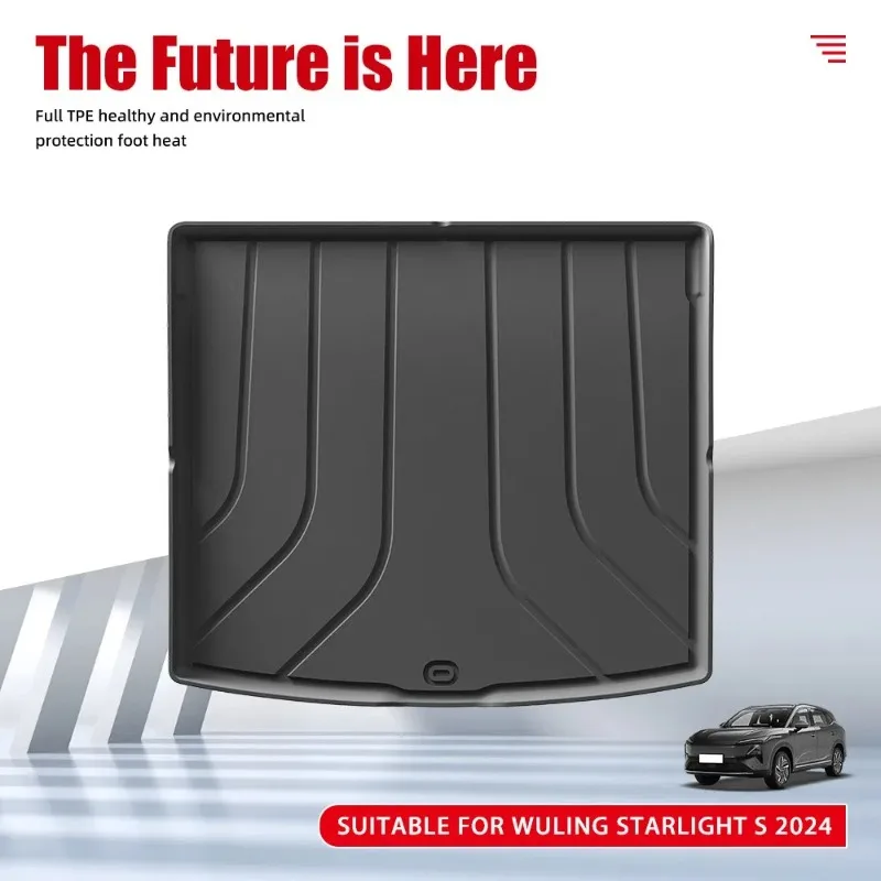 New Products Premium waterproof non-slip 3D TPE Seat Back Mats For Wuling Starlight S 2024，All Weather Dustproof Black Interior