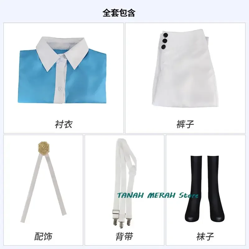 Kemono Jihen Anime Cosplay Costume, Akira, Camisa, Calcinha, Uniforme, Peruca, Fantasia, Dia das Bruxas, Carnaval, Natal, Festa, Unisex