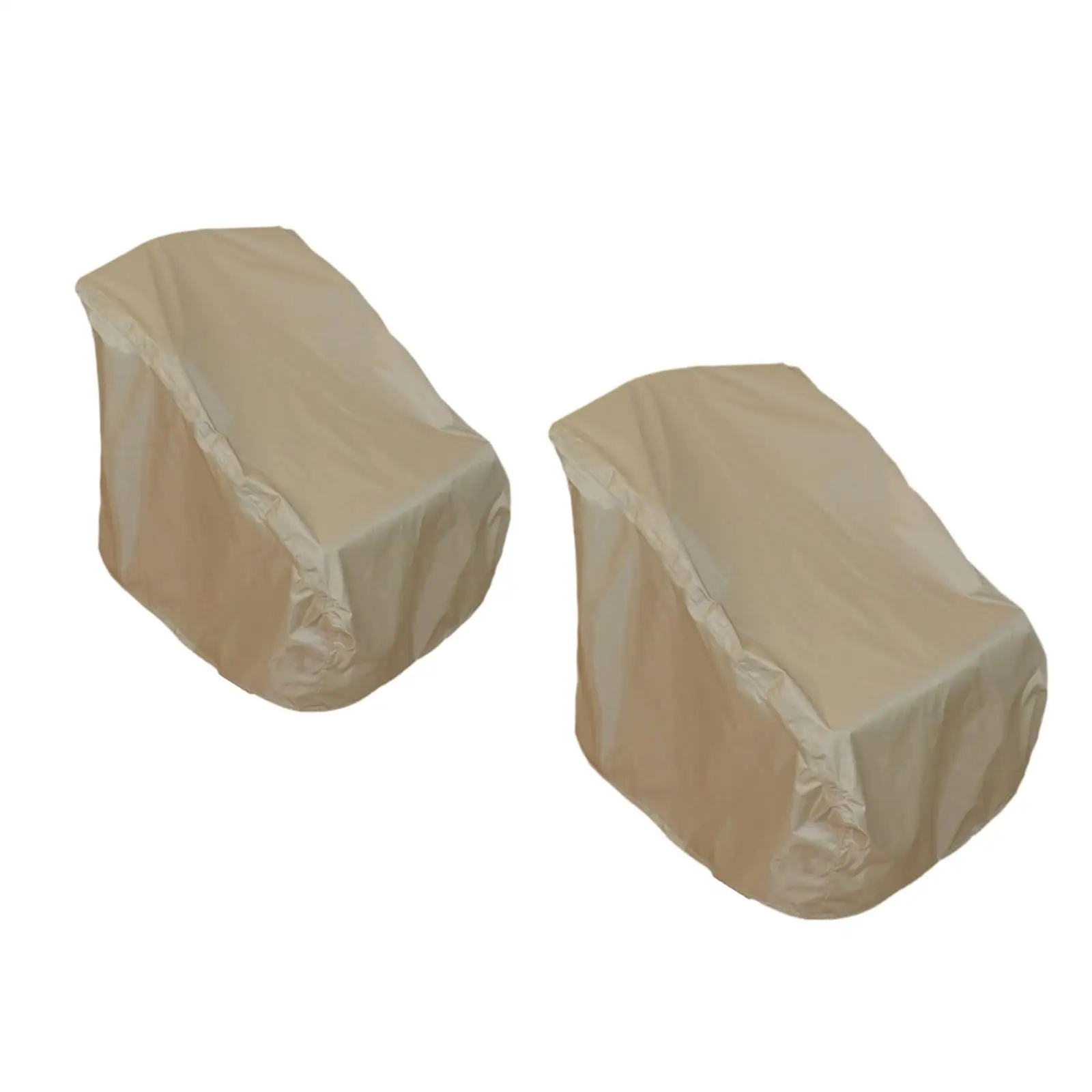 Heavy Duty Boat Seat Cover with Drawstring Oxford Material for Marine Yacht Captain Chair Pedestal Weather Shield