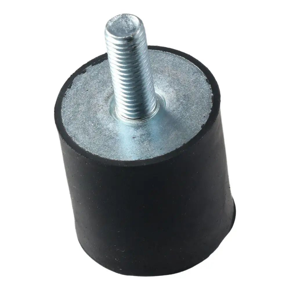 Type VD M6 M8 M10 Thread Rubber Mounts Black Vibration Isolators Cylindrical Shock Absorber Boat Car