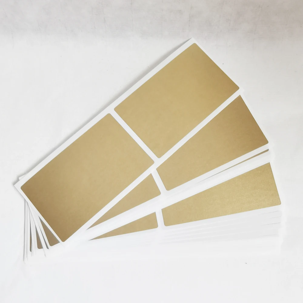35*58mm 50pcs Silver Gold Adhesive SCRATCH OFF Stickers For DIY Password Hand Made Scratched Stripe Card Film