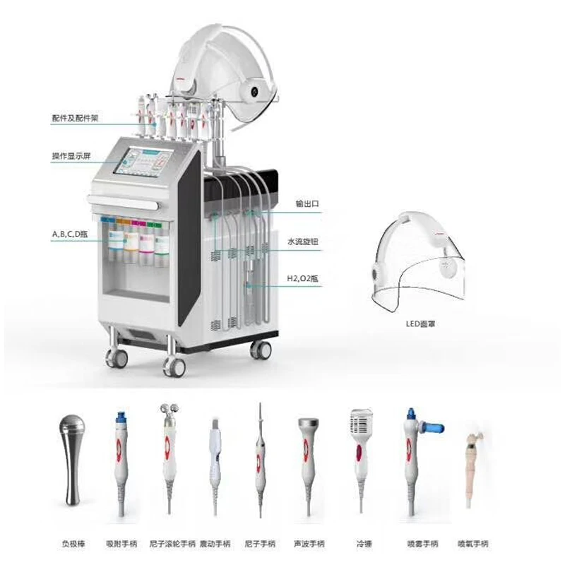 多機能スパフェイシャルクリーニング,スキンクリーニングマシン,美容,水素,酸素スペース,NV-WQ8