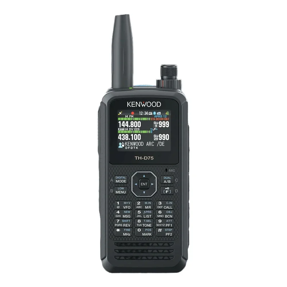 TH-D75A D-Star Kenwood มือถือวิทยุ Walkie Talkie สมัครเล่น VHF/UHF Transceiver Tri-Band Two Way วิทยุ