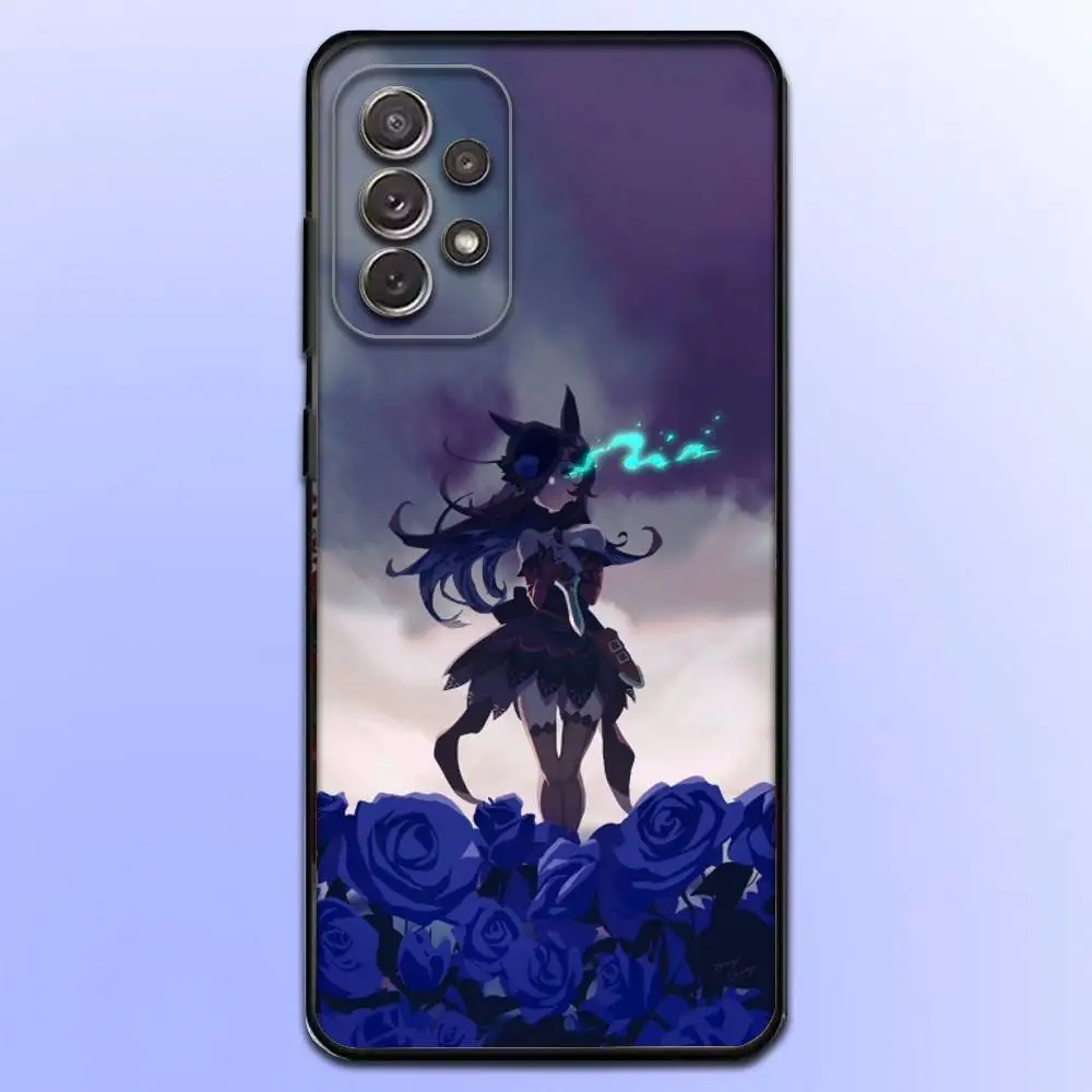 U-UmaMusume Pretty Derbys Phone Case For Samsung S 25,24,23,22,30,21,10,9,Ultra,Plus,Lite,FE,4,5 G Soft Black Case - Detail 1