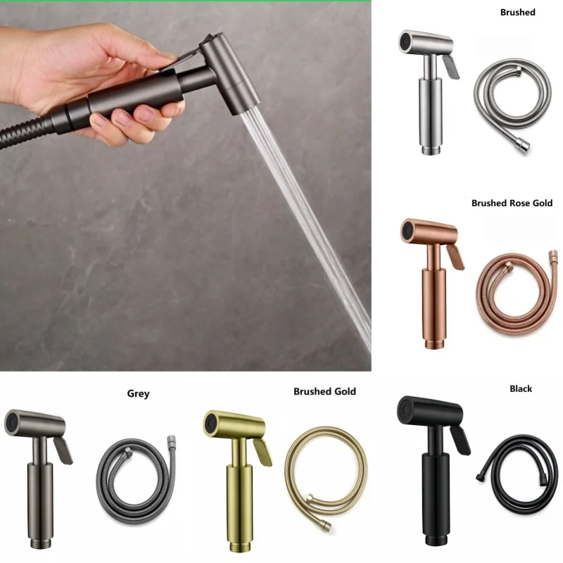 Handheld Toilet Bidet Sprayer Bathroom Accessories Stainless Steel Bidet Faucet for Bathroom Sprayer Shower Head Self Cleaning