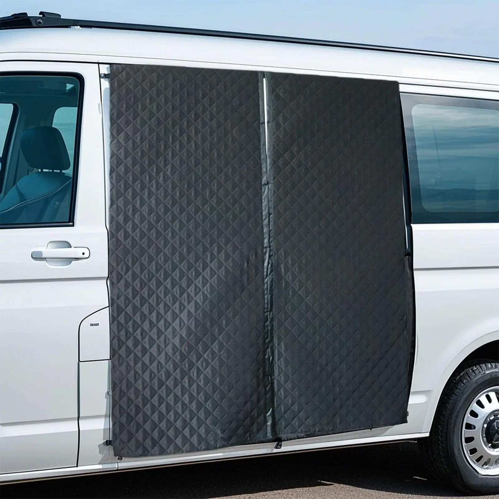 RV insulation door curtain With Storage Bag RV Magnetic Thermal Door Cover Hot Summer Prevent mosquitoes For Trailer Garage