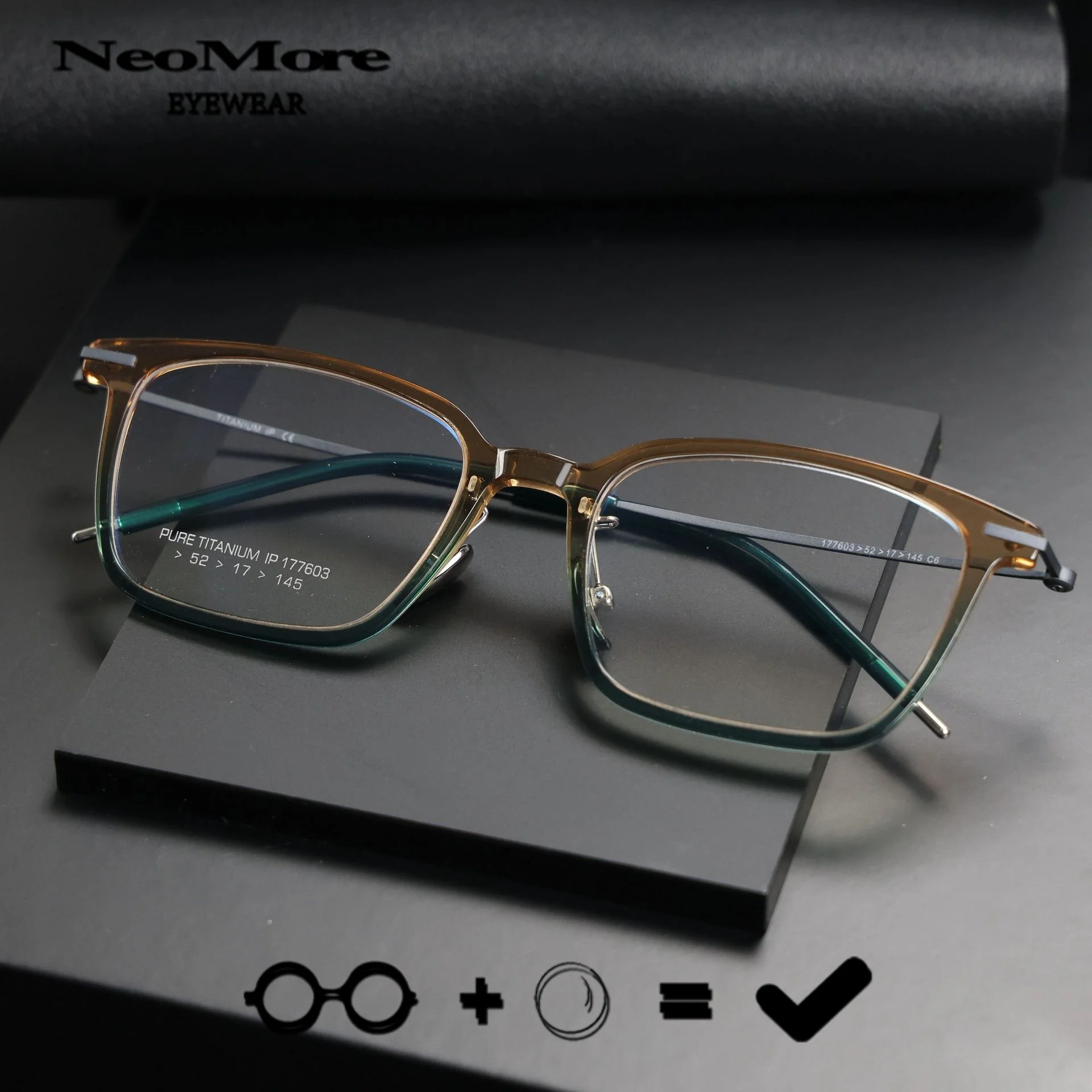 

Ultra Light Rectangular Myopia Hyperopia Glasses Medical Prescription Lenses Progressive Multifocal Glasses Men Optical Eyewear