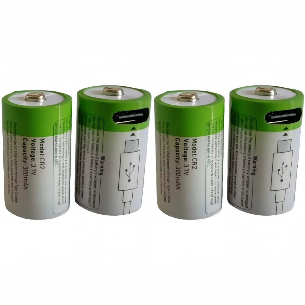 1pcs/lot 300mAh CR2 rechargeable battery 3.7V USB rechargeable lithium battery Polaroid rangefinder battery